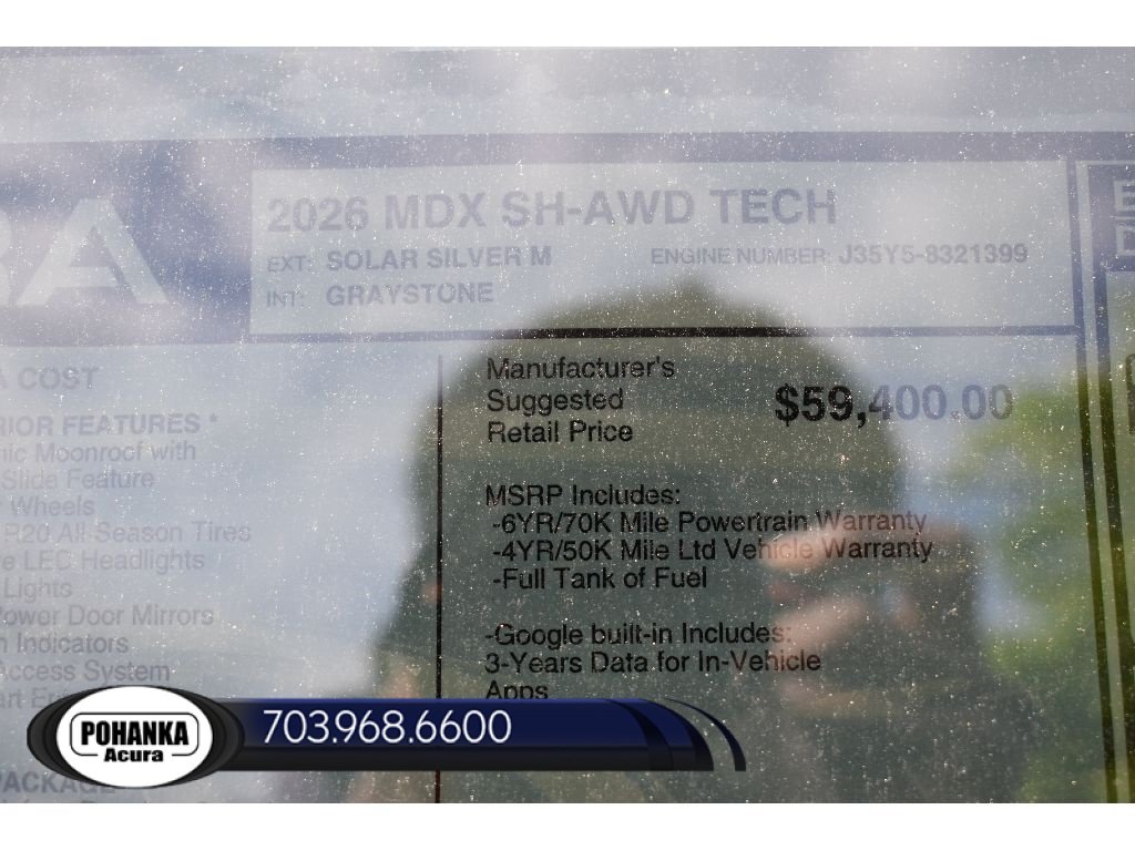 New 2026 Acura MDX w/ Technology Package AWD/4WD image 40