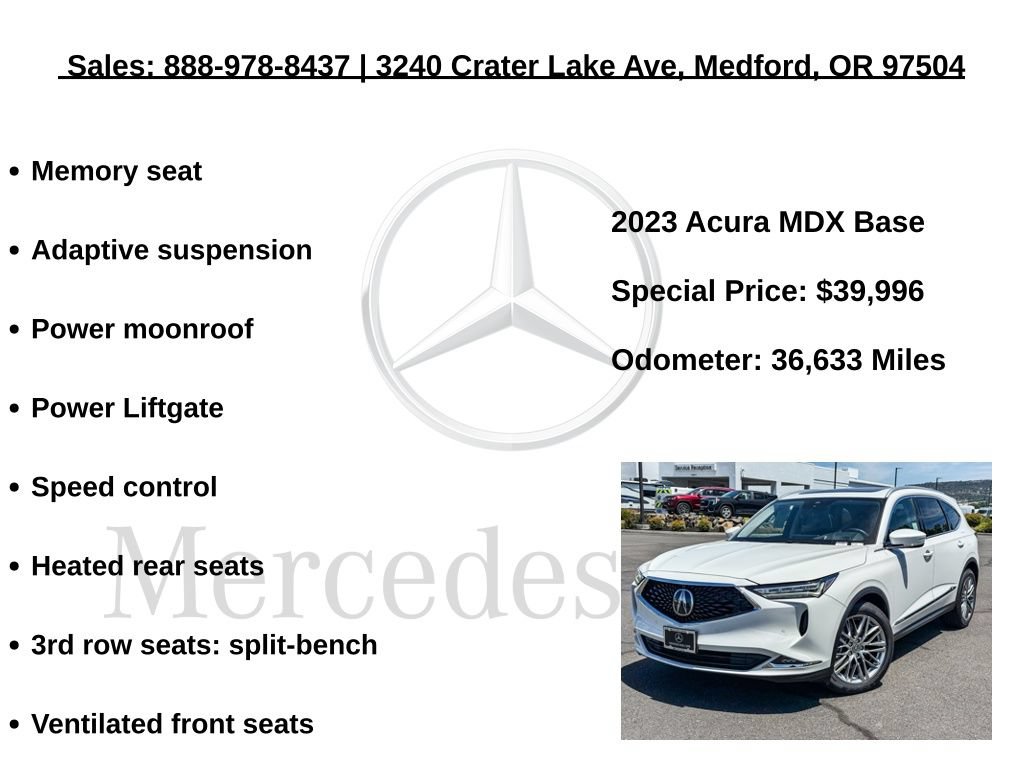 Used 2023 Acura MDX w/ Advance Package AWD/4WD image 12
