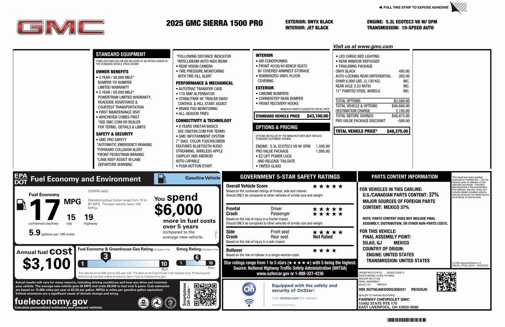 New 2025 GMC Sierra 1500 Pro w/ Pro Value Package image 4