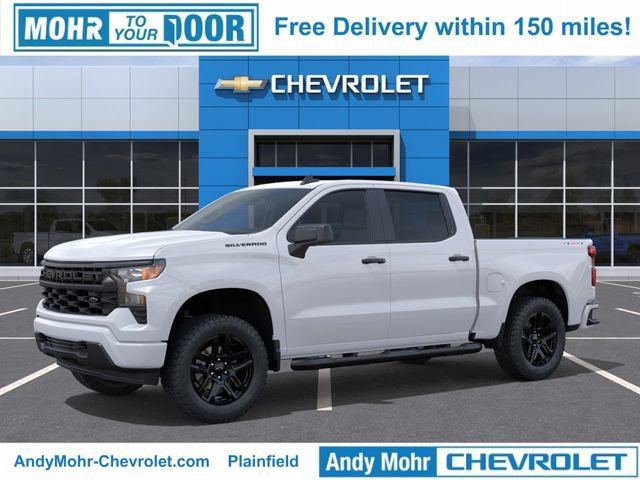 New 2026 Chevrolet Silverado 1500 Custom w/ Turbomax Blackout Package AWD/4WD image 3