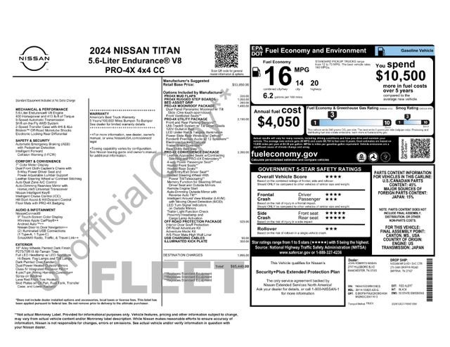 Used 2024 Nissan Titan PRO-4X w/ Pro-4x Convenience Package image 38