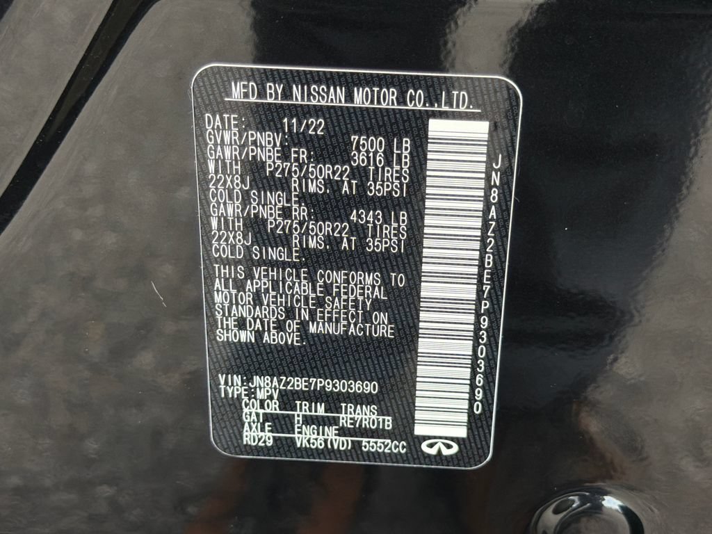 Used 2023 INFINITI QX80 Sensory w/ All-Season Package AWD/4WD image 28