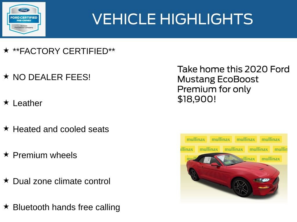 Used 2020 Ford Mustang Premium RWD image 12