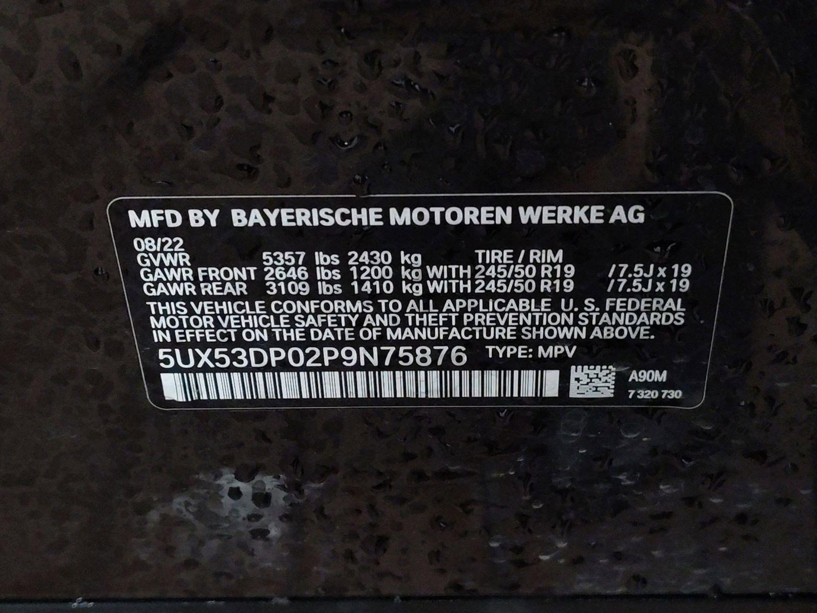 Certified 2023 BMW X3 xDrive30i w/ Convenience Package image 16