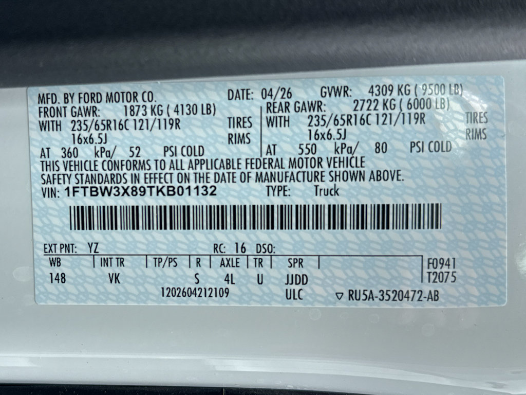 New 2026 Ford Transit 350 148 High Roof Extended RWD image 30