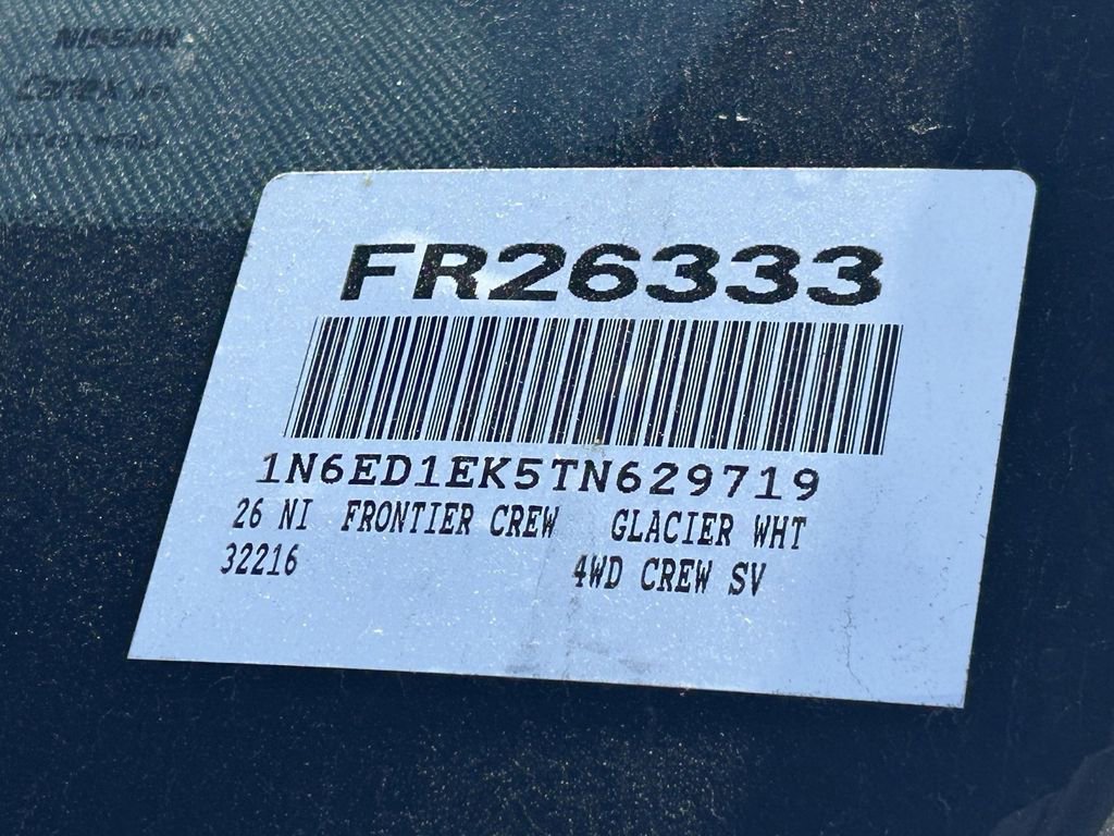 New 2026 Nissan Frontier SV w/ All-Weather Content Package image 20