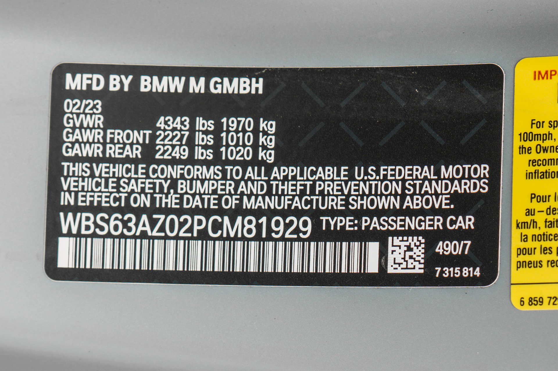 Used 2023 BMW M4 CSL image 20