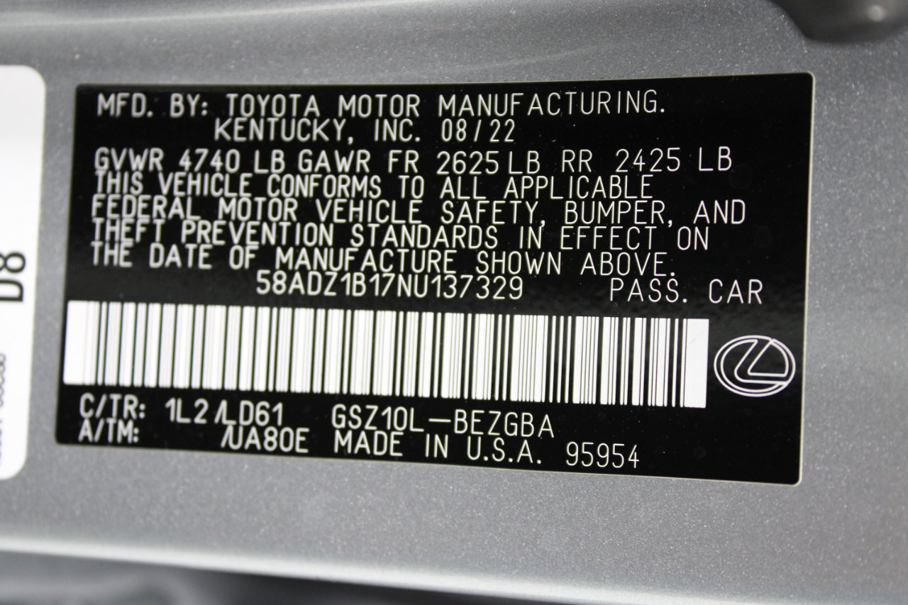 Used 2022 Lexus ES 350 w/ Premium Package image 92