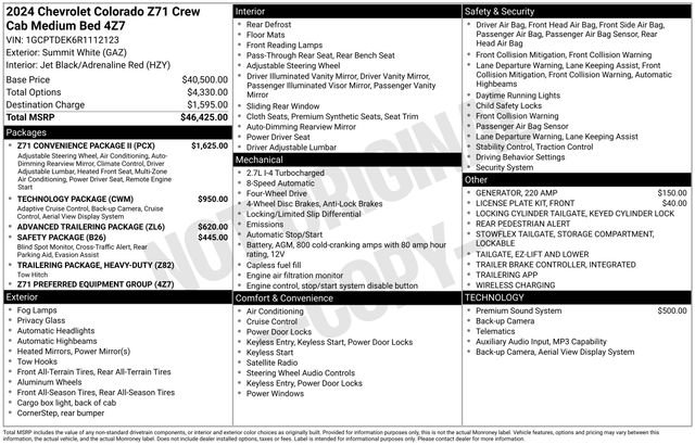 Used 2024 Chevrolet Colorado Z71 w/ Z71 Convenience Package 2 AWD/4WD image 20