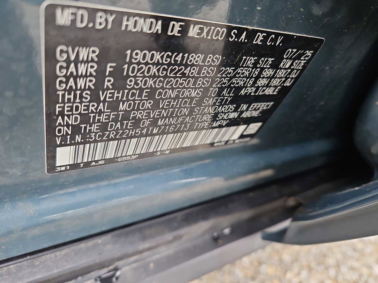 Certified 2026 Honda HR-V Sport image 14