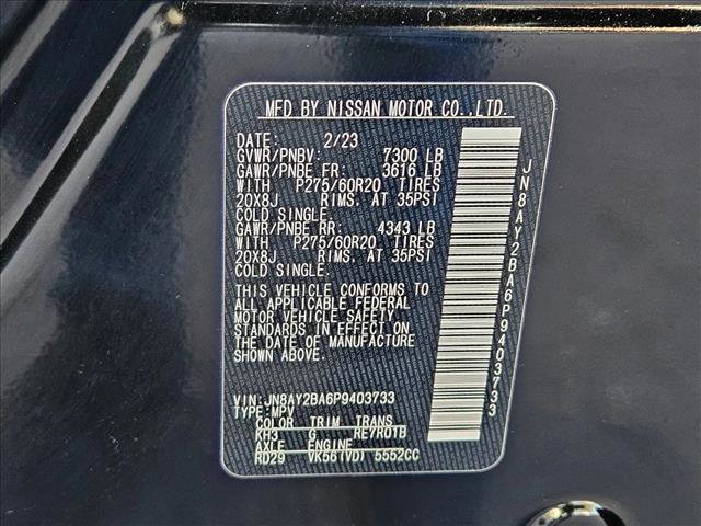 Used 2023 Nissan Armada SL w/ Captain's Chairs Package image 25