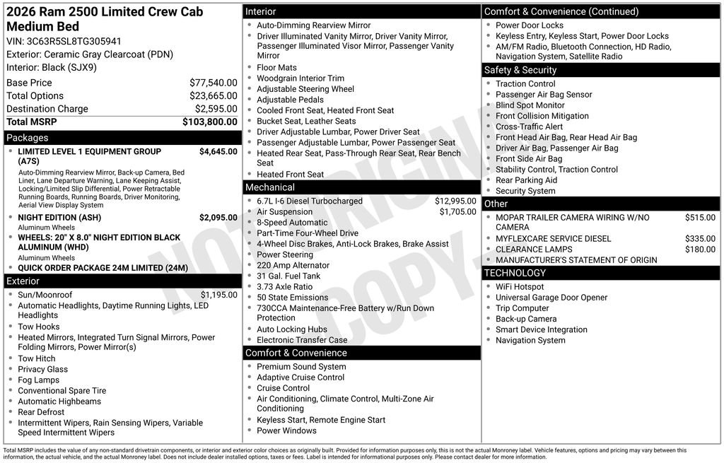 New 2026 RAM 2500 Limited AWD/4WD image 9