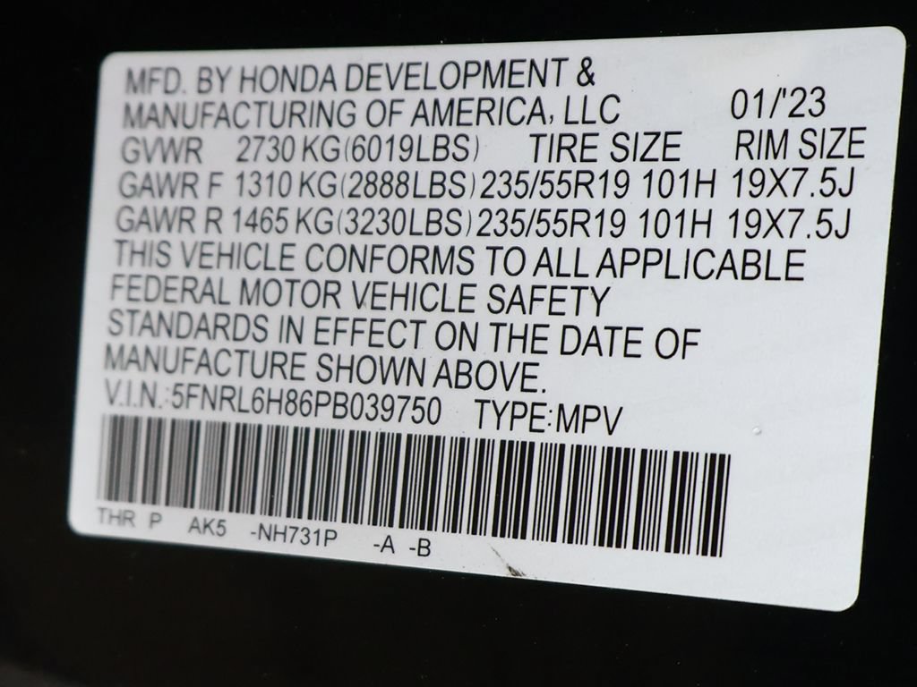 Used 2023 Honda Odyssey Touring image 57