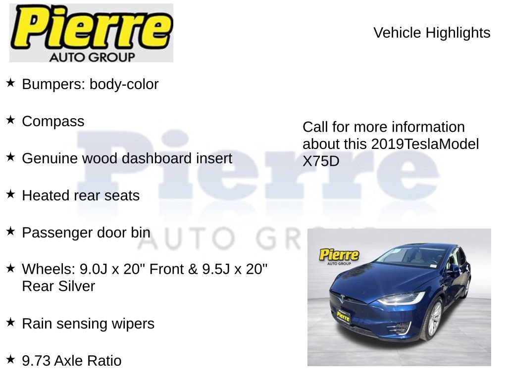 Used 2019 Tesla Model X 75D AWD/4WD image 4