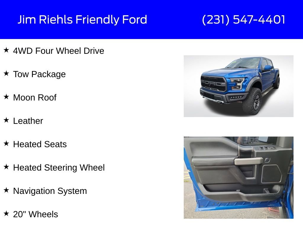 Used 2018 Ford F150 Raptor w/ Equipment Group 802A Luxury image 6