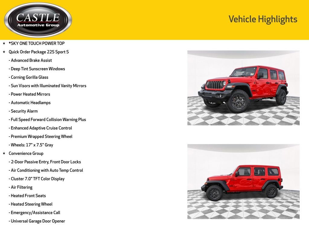 New 2026 Jeep Wrangler Sport S image 3