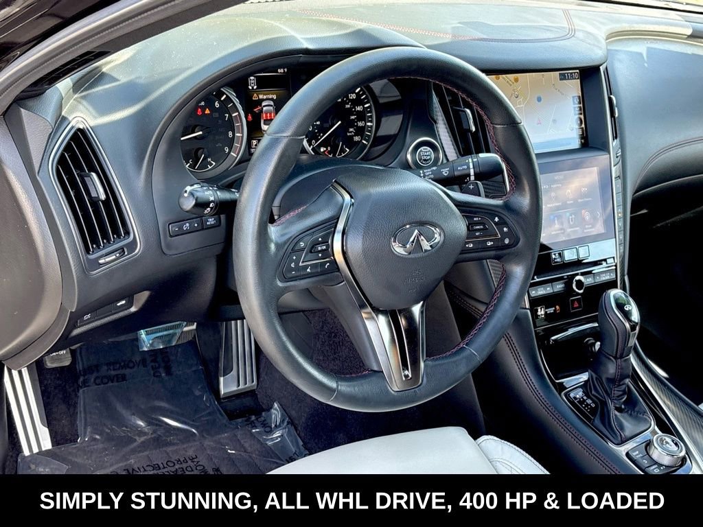 Certified 2023 INFINITI Q50 Red Sport 400 w/ Black Opal Edition image 15