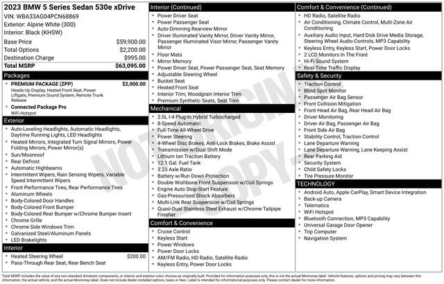 Used 2023 BMW 530e xDrive image 6