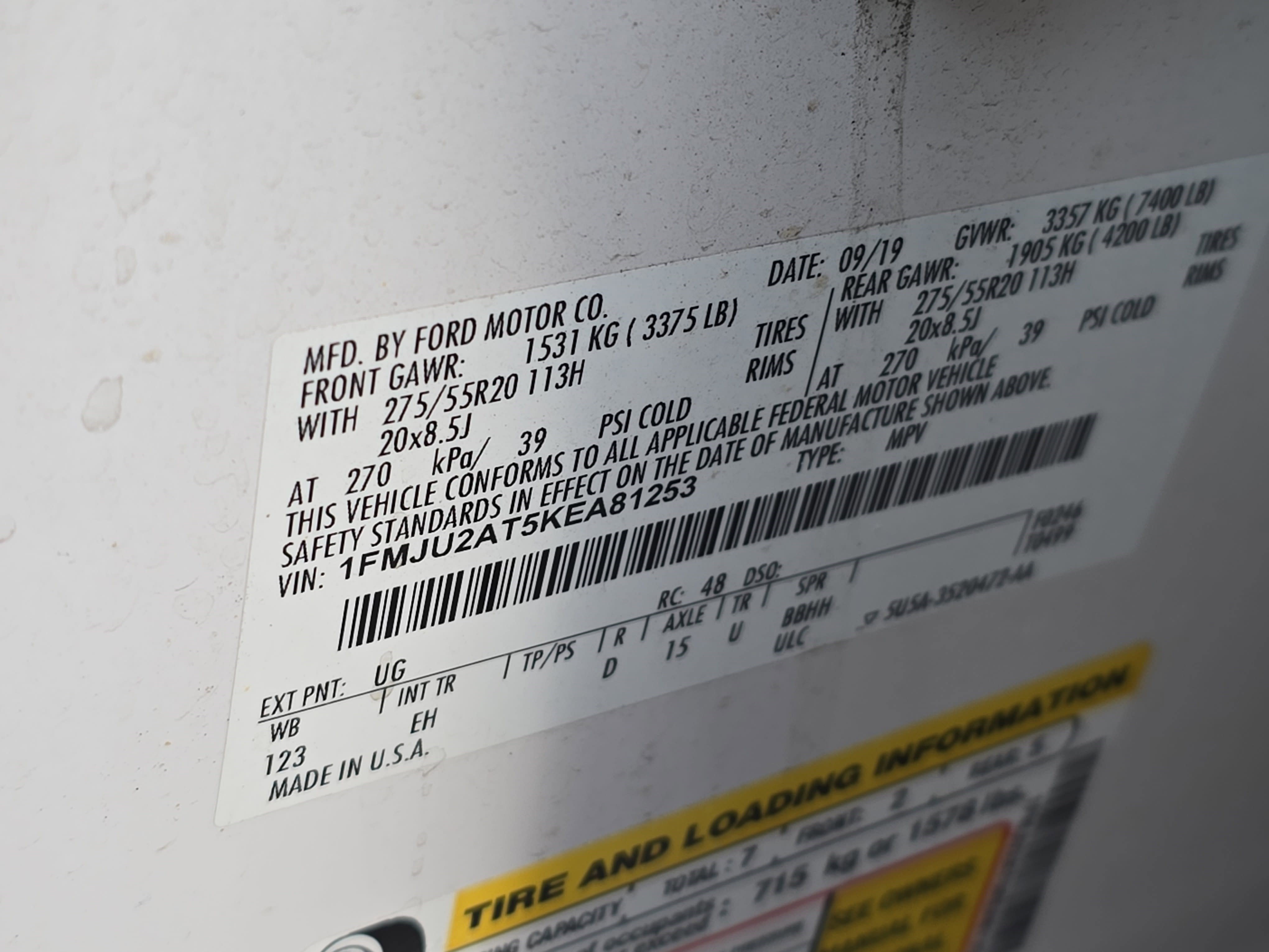 Used 2019 Ford Expedition Limited w/ Equipment Group 301A image 37