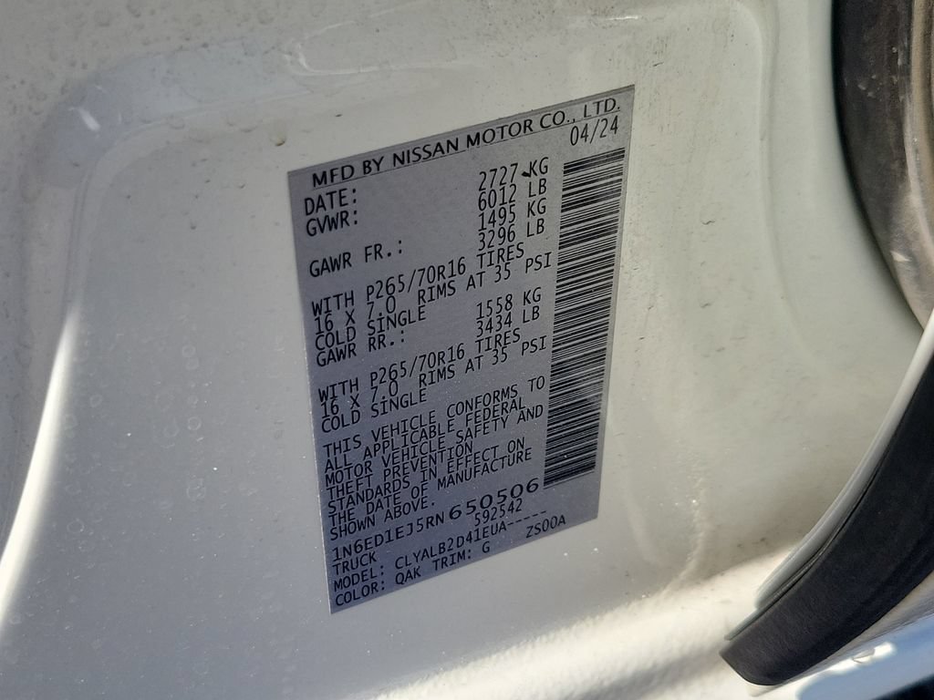 Certified 2024 Nissan Frontier SV RWD image 32