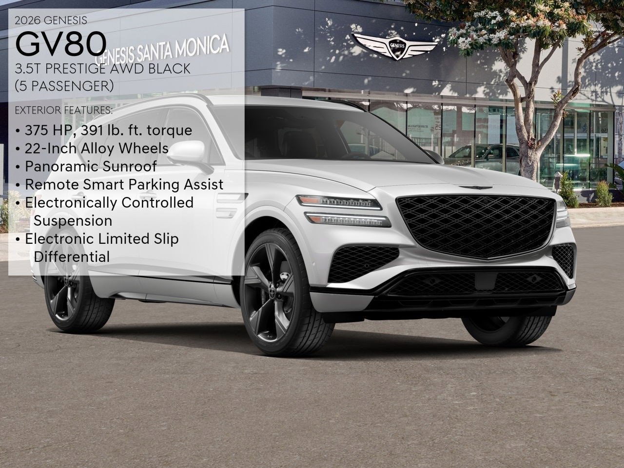 New 2026 Genesis GV80 3.5T Prestige image 3