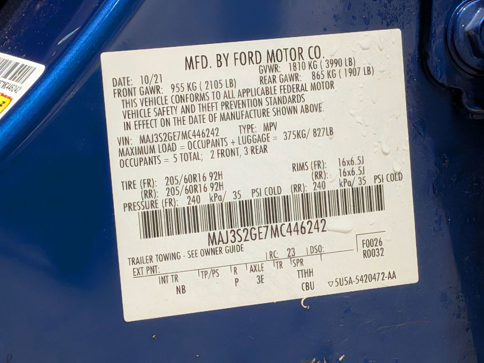 Used 2021 Ford EcoSport SE w/ Interior Protection Package image 33