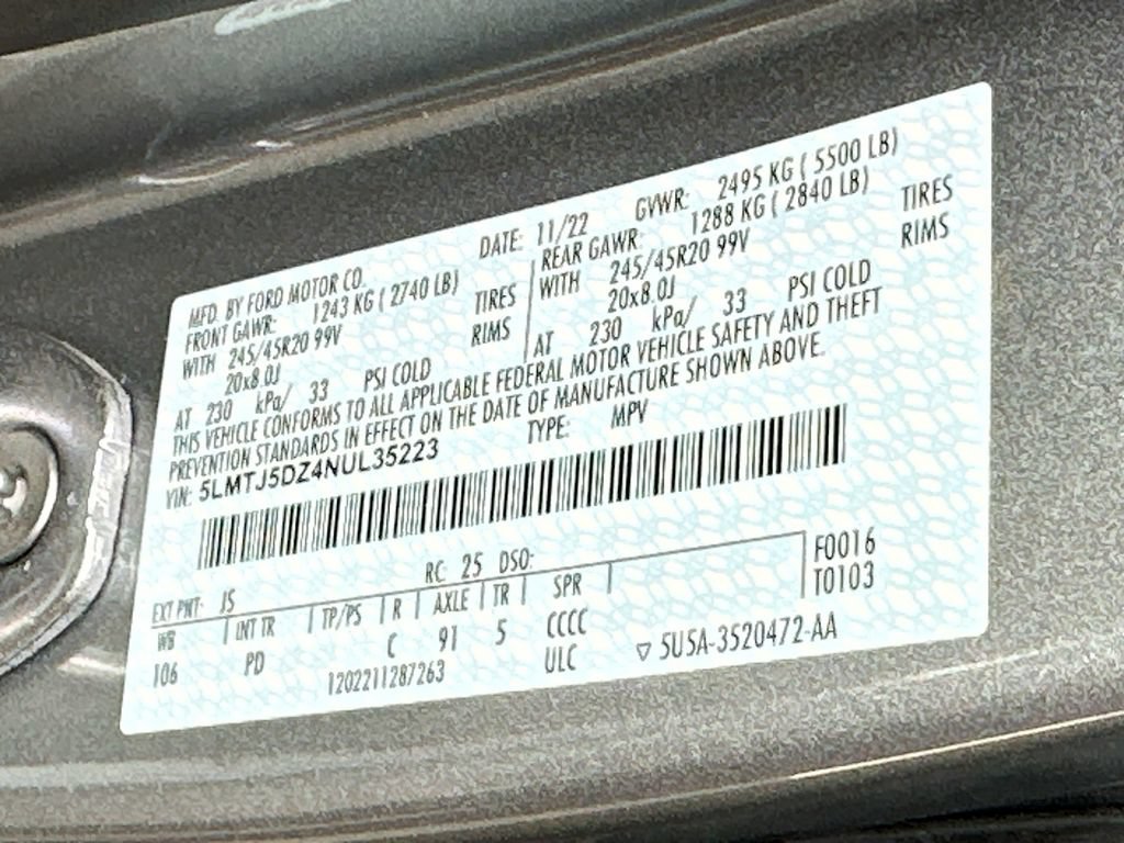 Certified 2022 Lincoln Corsair Grand Touring w/ Elements Technology Bundle AWD/4WD image 27