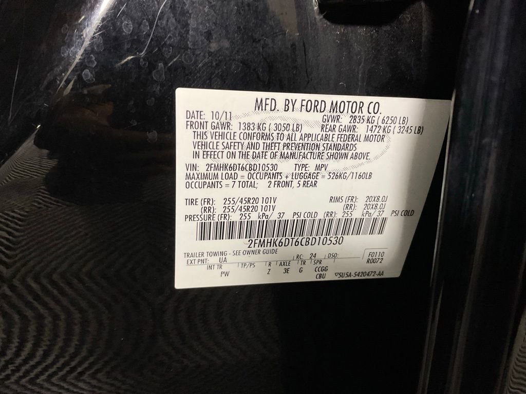 Used 2012 Ford Flex Limited w/ Equipment Group Order Code AWD/4WD image 27