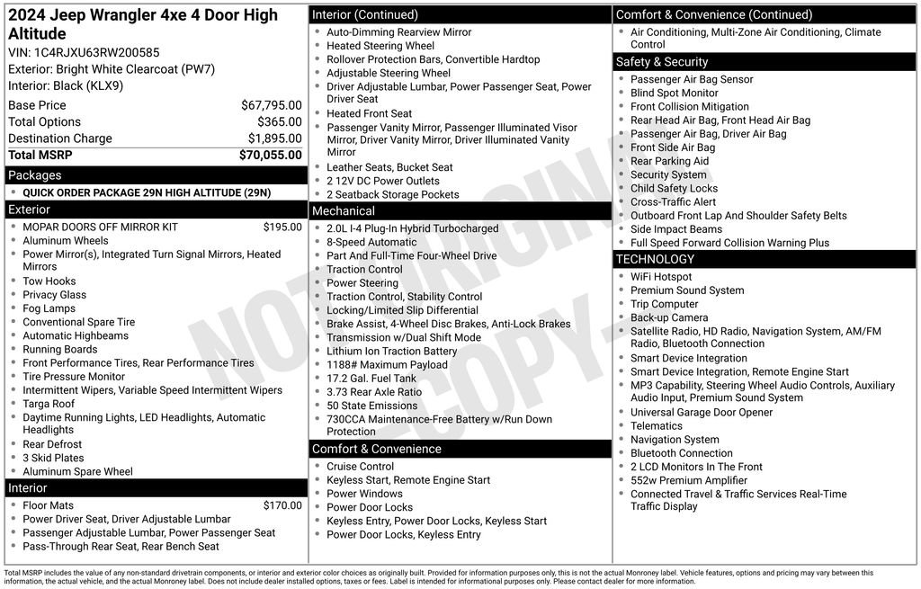 Certified 2024 Jeep Wrangler High Altitude AWD/4WD image 28