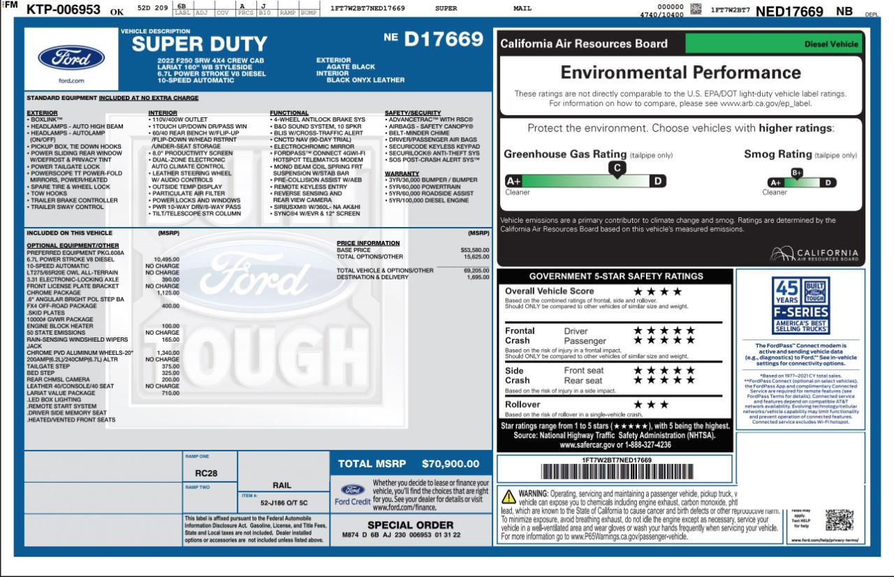 Used 2022 Ford F250 Lariat w/ Chrome Package image 4