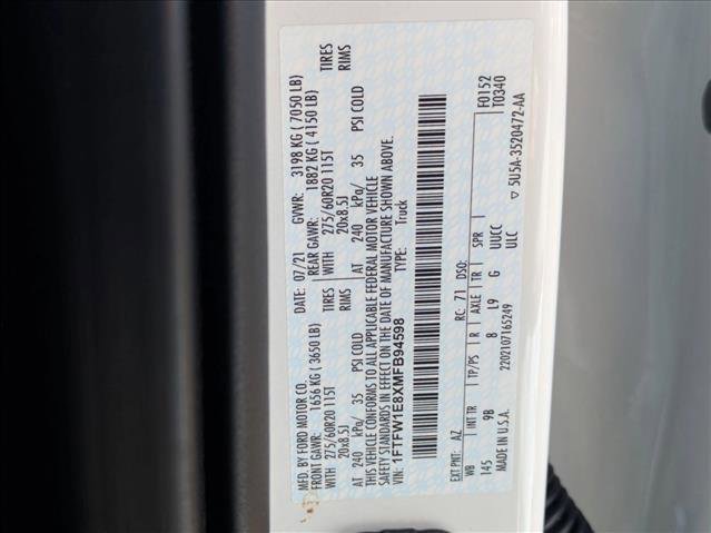 Used 2021 Ford F150 Platinum w/ Equipment Group 701A High image 26