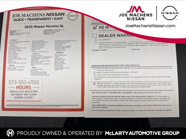 Certified 2025 Nissan Murano SL image 32
