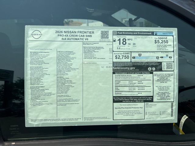 New 2026 Nissan Frontier PRO-4X w/ Tow Package AWD/4WD image 28