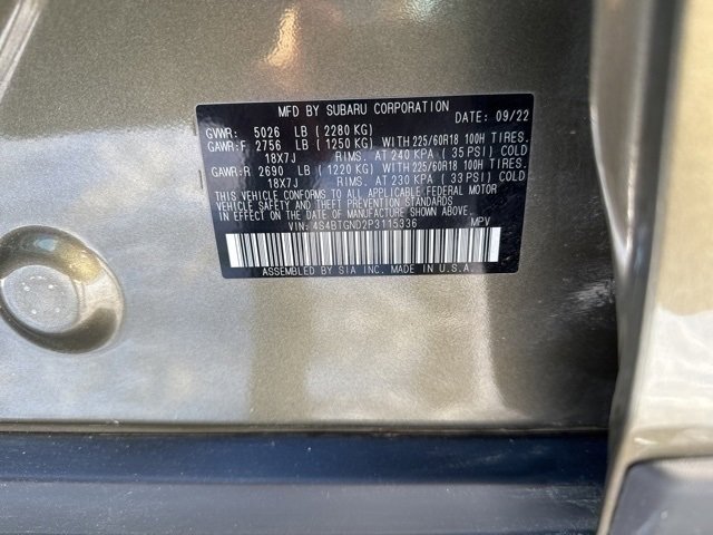 Certified 2023 Subaru Outback Limited XT image 28