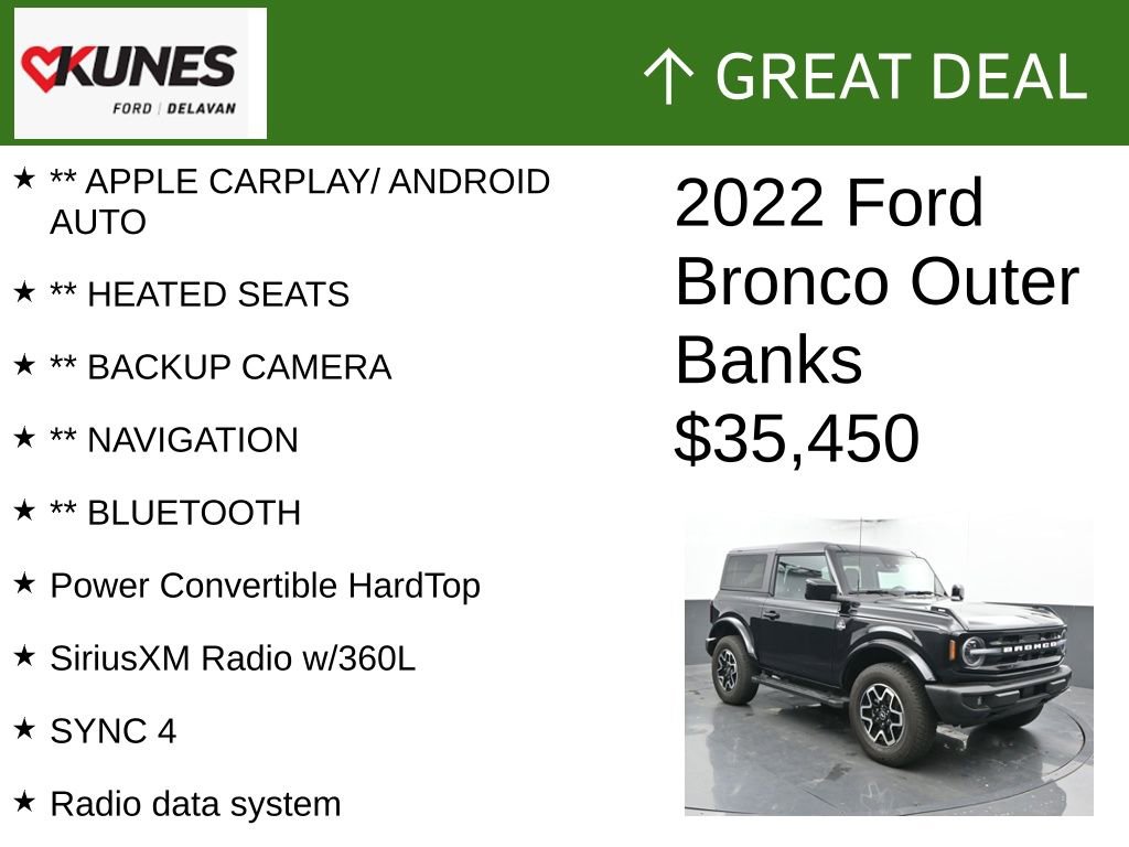 Used 2022 Ford Bronco Outer Banks image 2