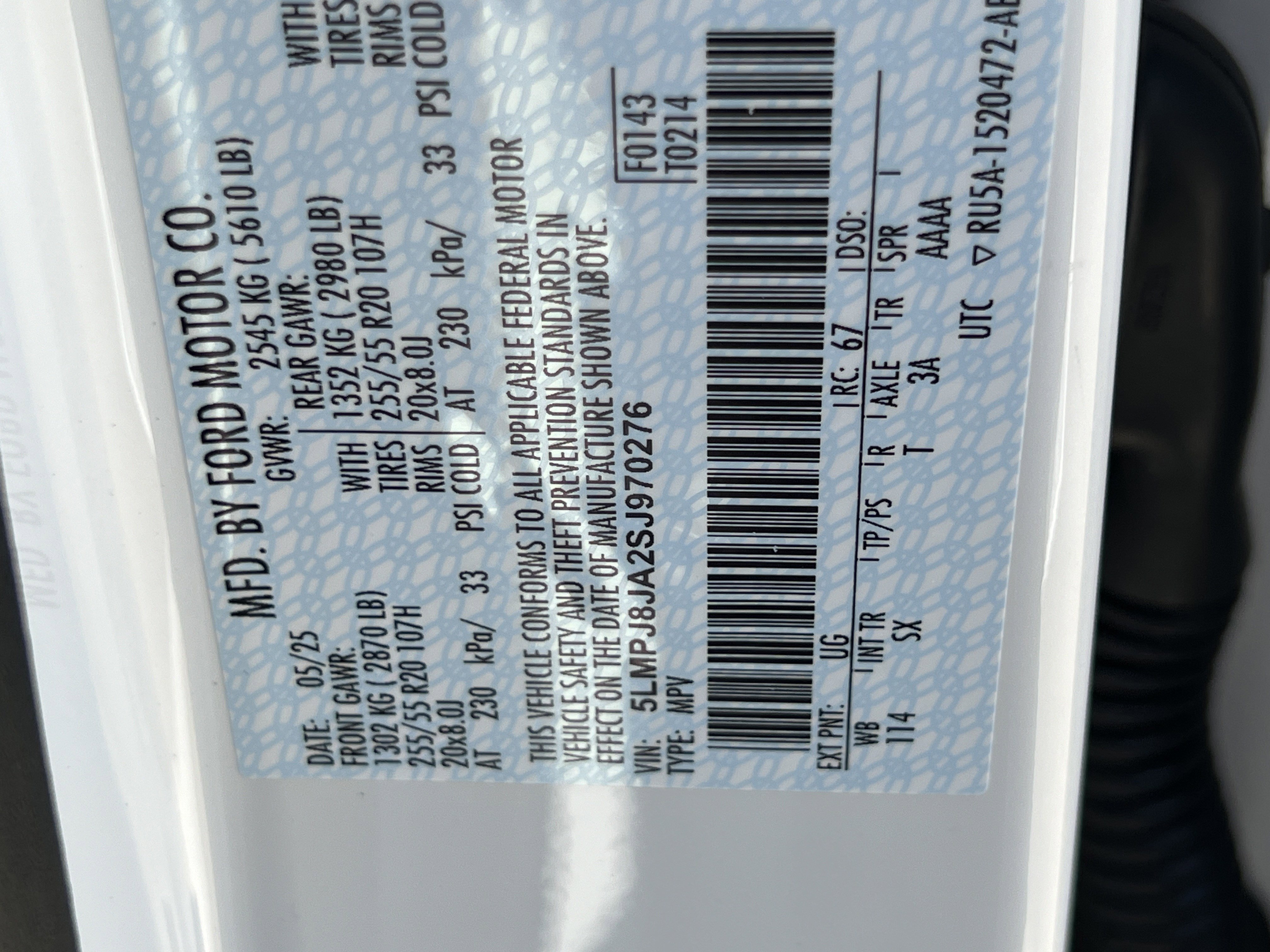 New 2025 Lincoln Nautilus Premier w/ Equipment Group 102A image 33