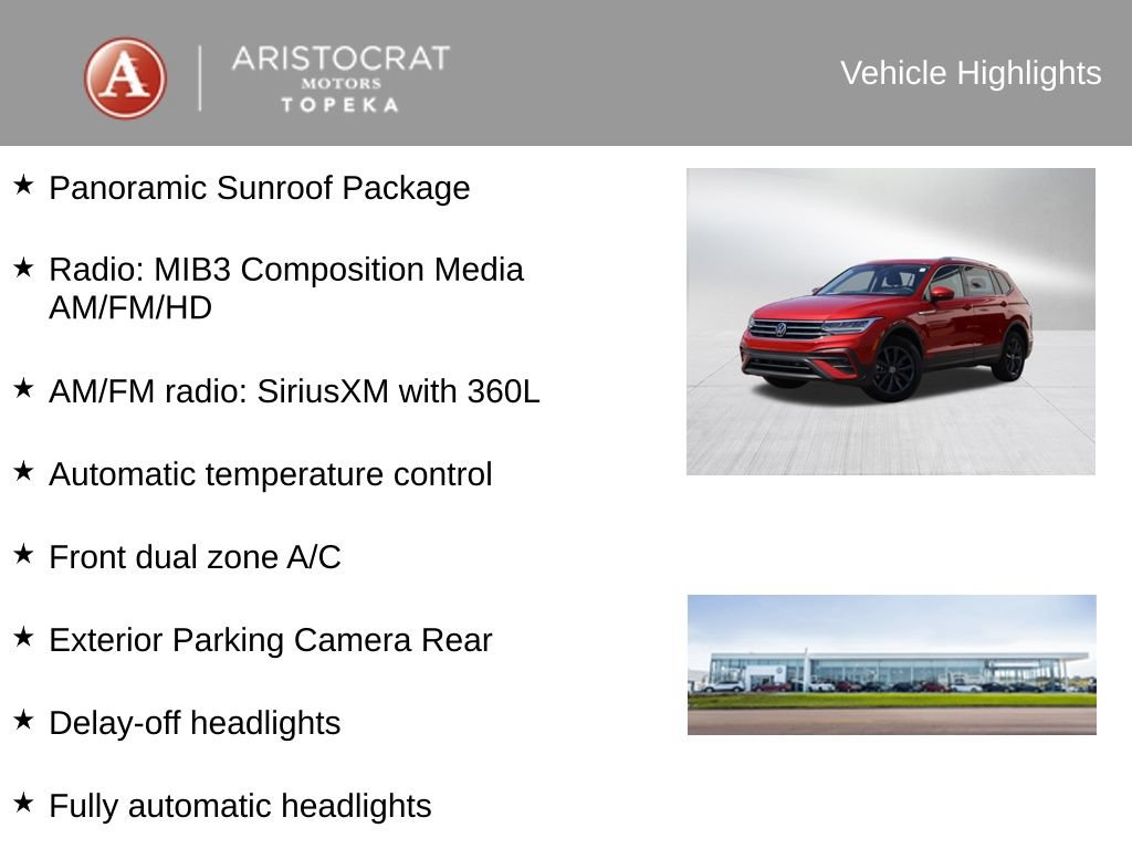 Certified 2023 Volkswagen Tiguan SE w/ Panoramic Sunroof Package AWD/4WD image 4