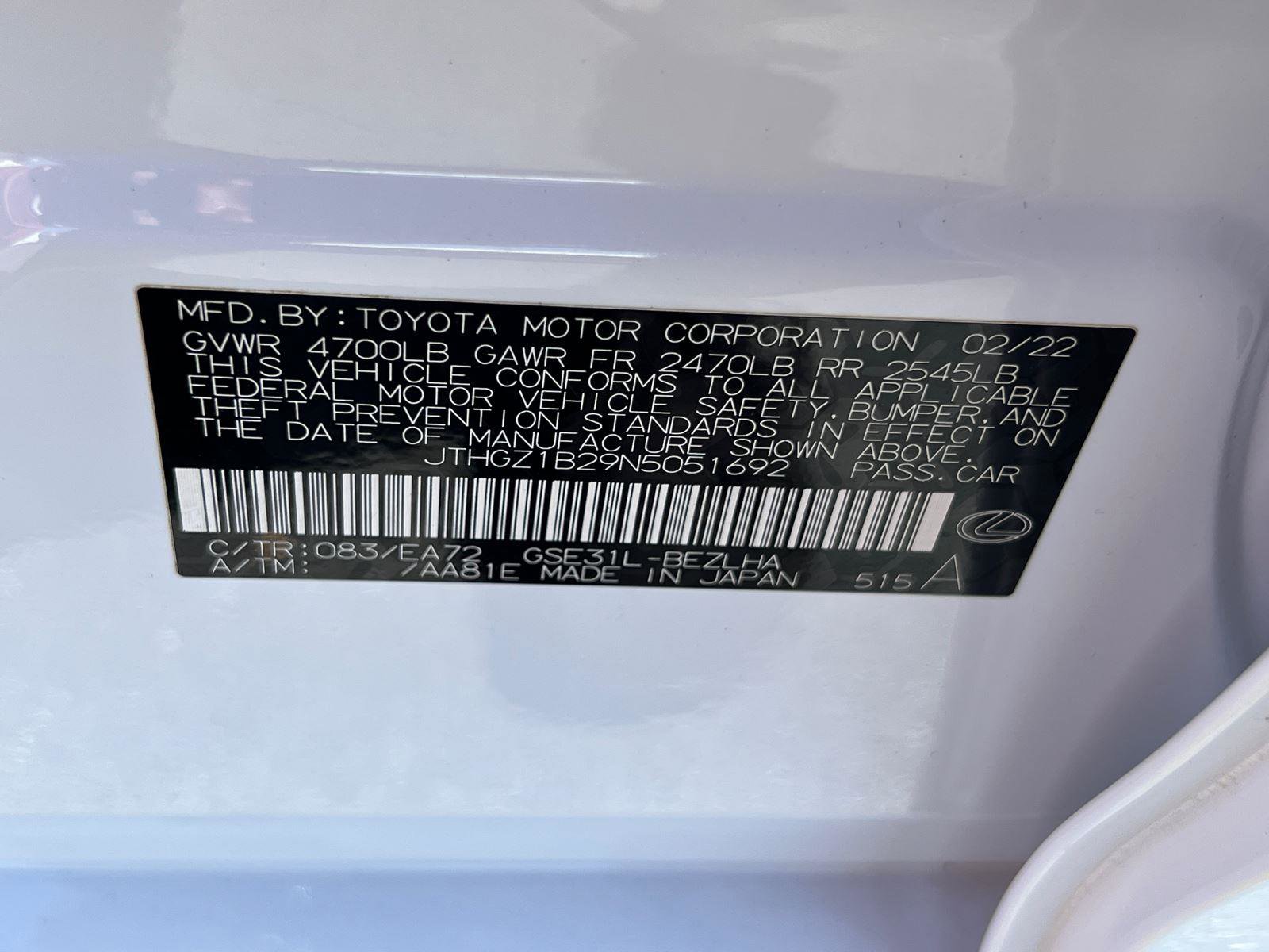 Certified 2022 Lexus IS 350 F Sport RWD image 35