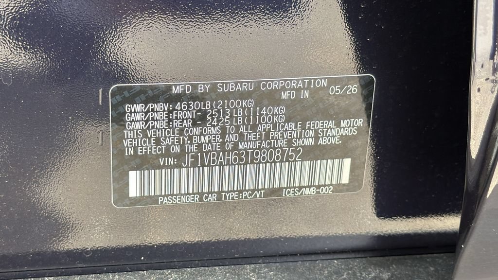 New 2026 Subaru WRX Premium AWD/4WD image 31