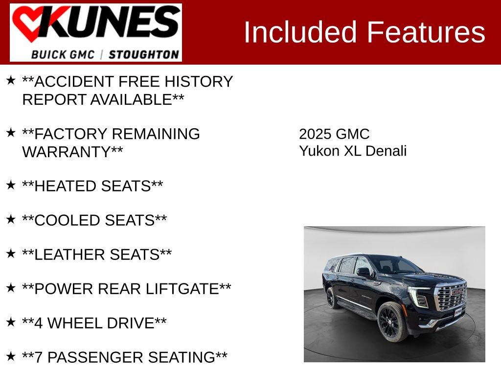Used 2025 GMC Yukon XL Denali AWD/4WD image 3