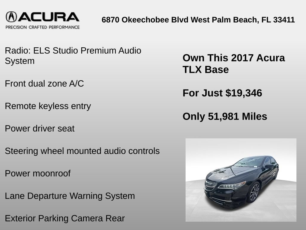 Used 2017 Acura TLX V6 w/ Technology Package FWD image 6