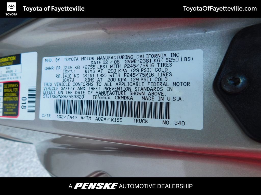 Used 2008 Toyota Tacoma PreRunner image 8