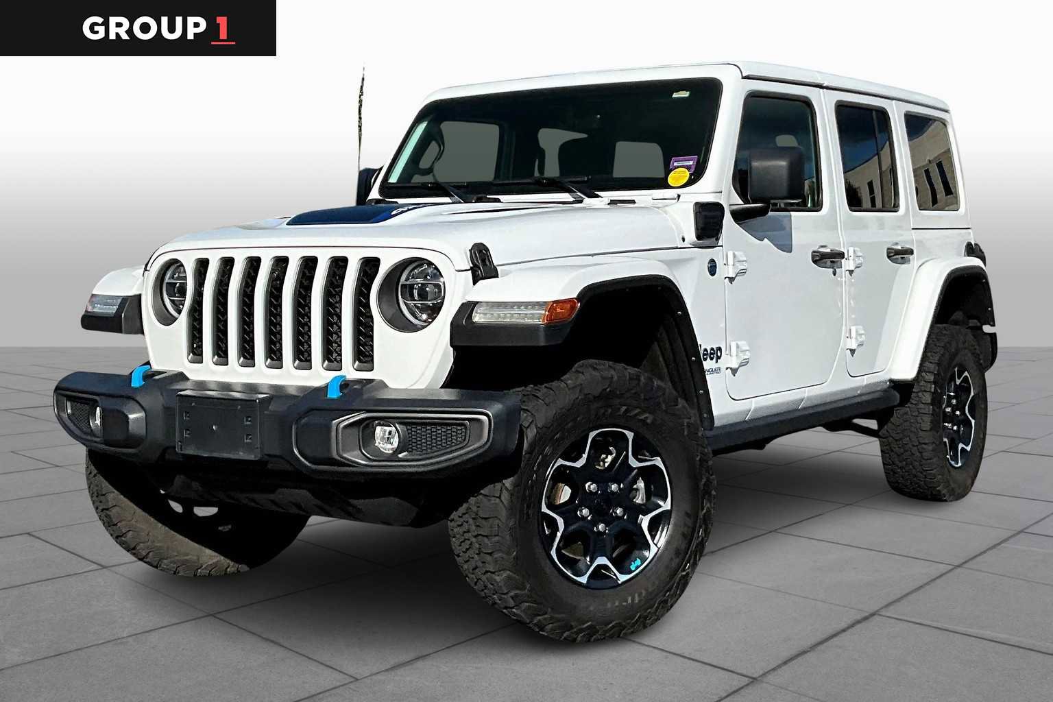 Used 2022 Jeep Wrangler Unlimited Rubicon 4xe w/ Cold Weather Group image 1