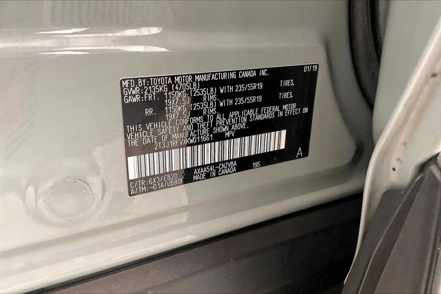 Used 2019 Toyota RAV4 Adventure w/ All Weather Liner Package AWD/4WD image 22