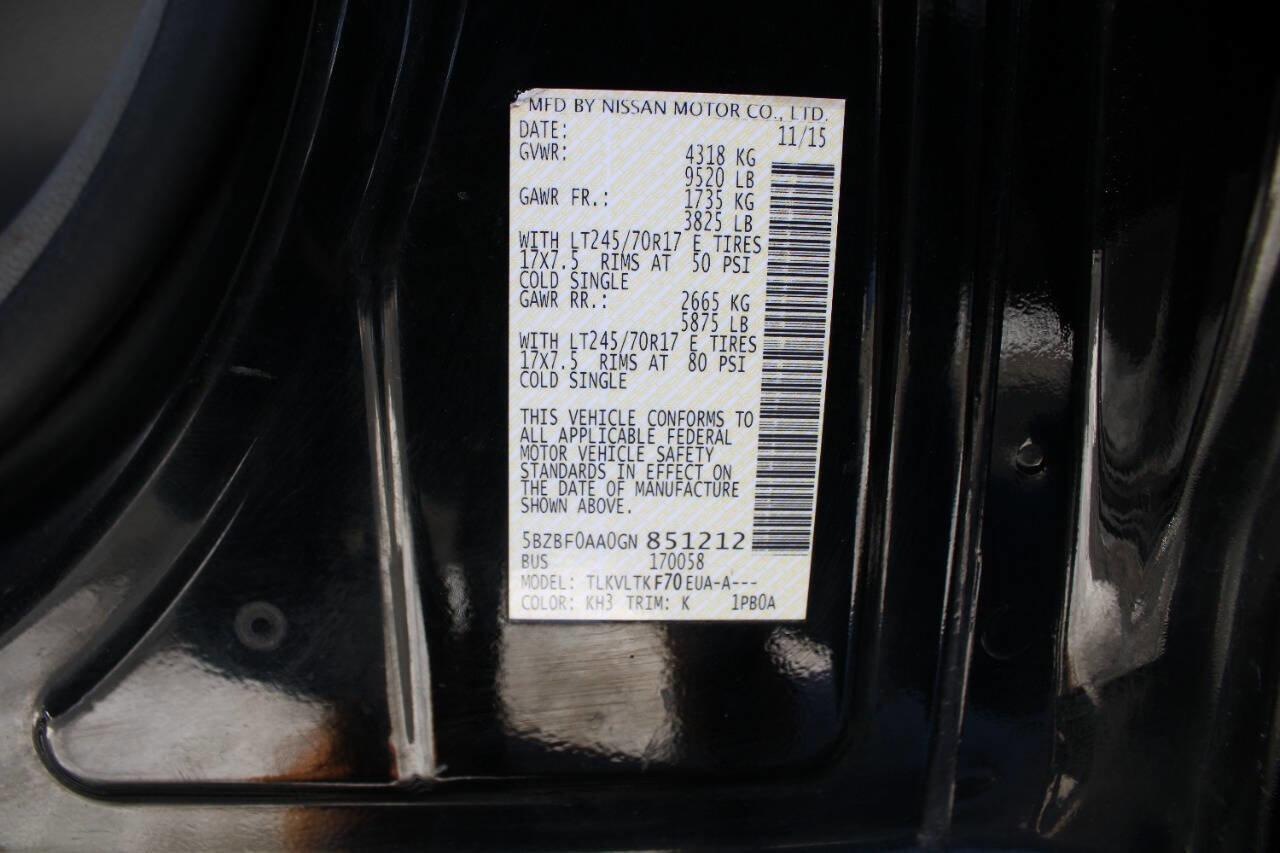 Used 2016 Nissan NV 3500 SV w/ SV Technology Package image 41