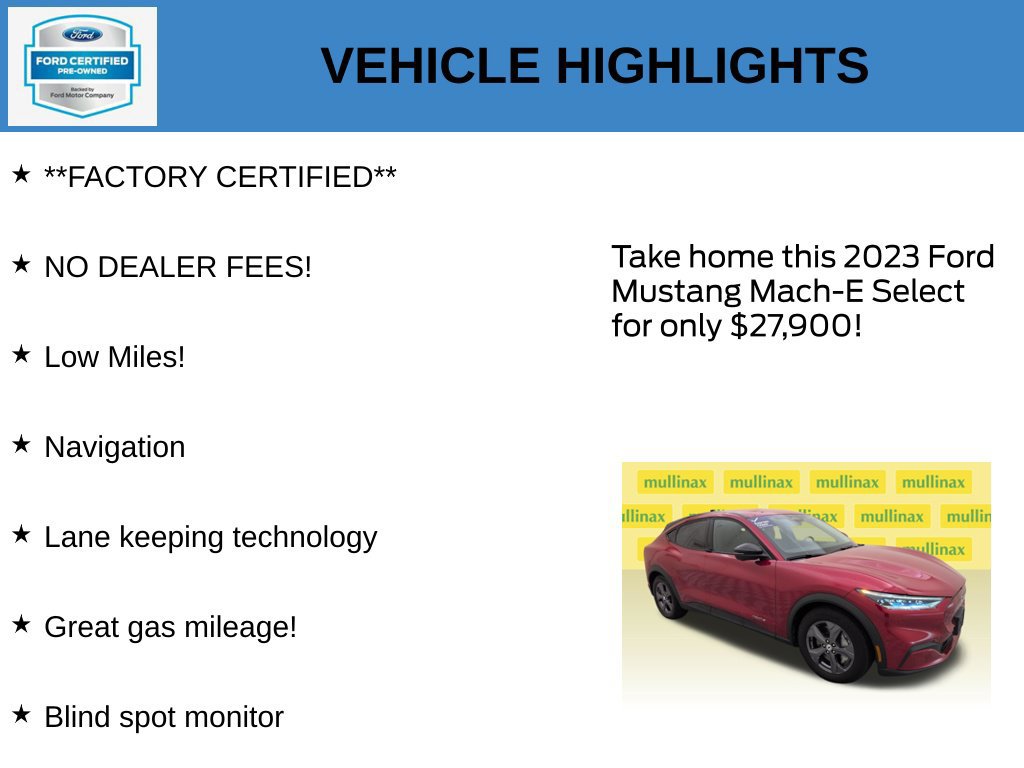 Used 2023 Ford Mustang Mach-E Select RWD image 11