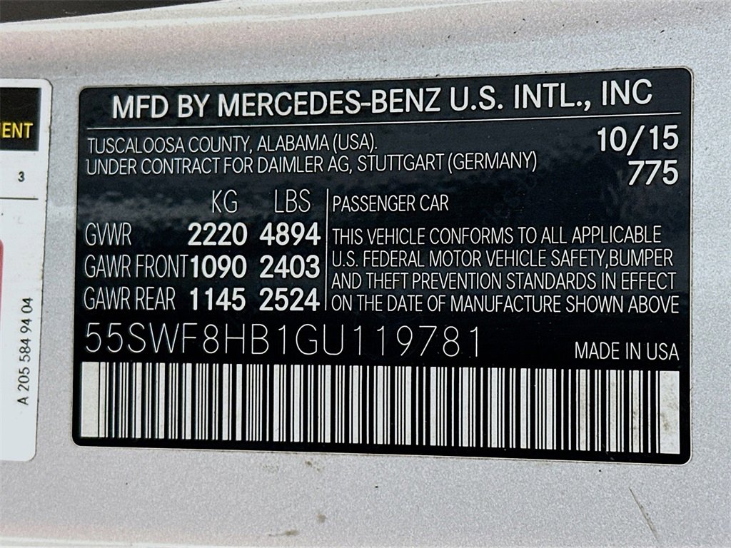 Used 2016 Mercedes-Benz C 63 AMG S image 40