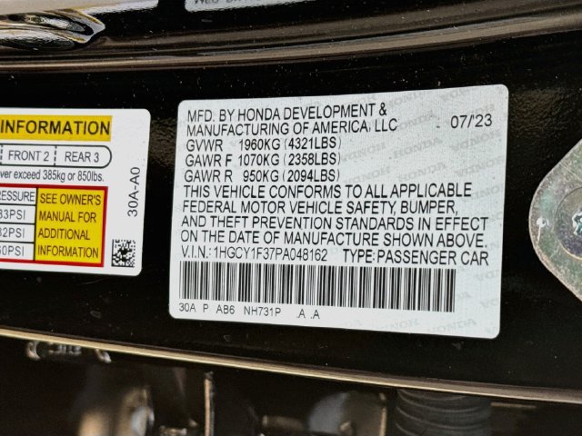 Certified 2023 Honda Accord EX image 35