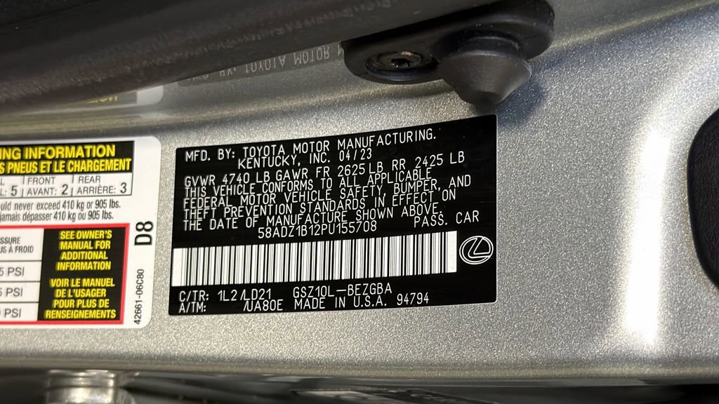 Certified 2023 Lexus ES 350 w/ Premium Package image 35