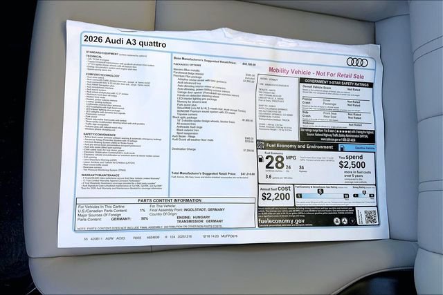 New 2026 Audi A3 2.0T Premium Plus image 13